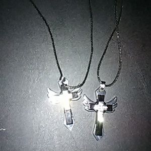 A jesus cross necklace